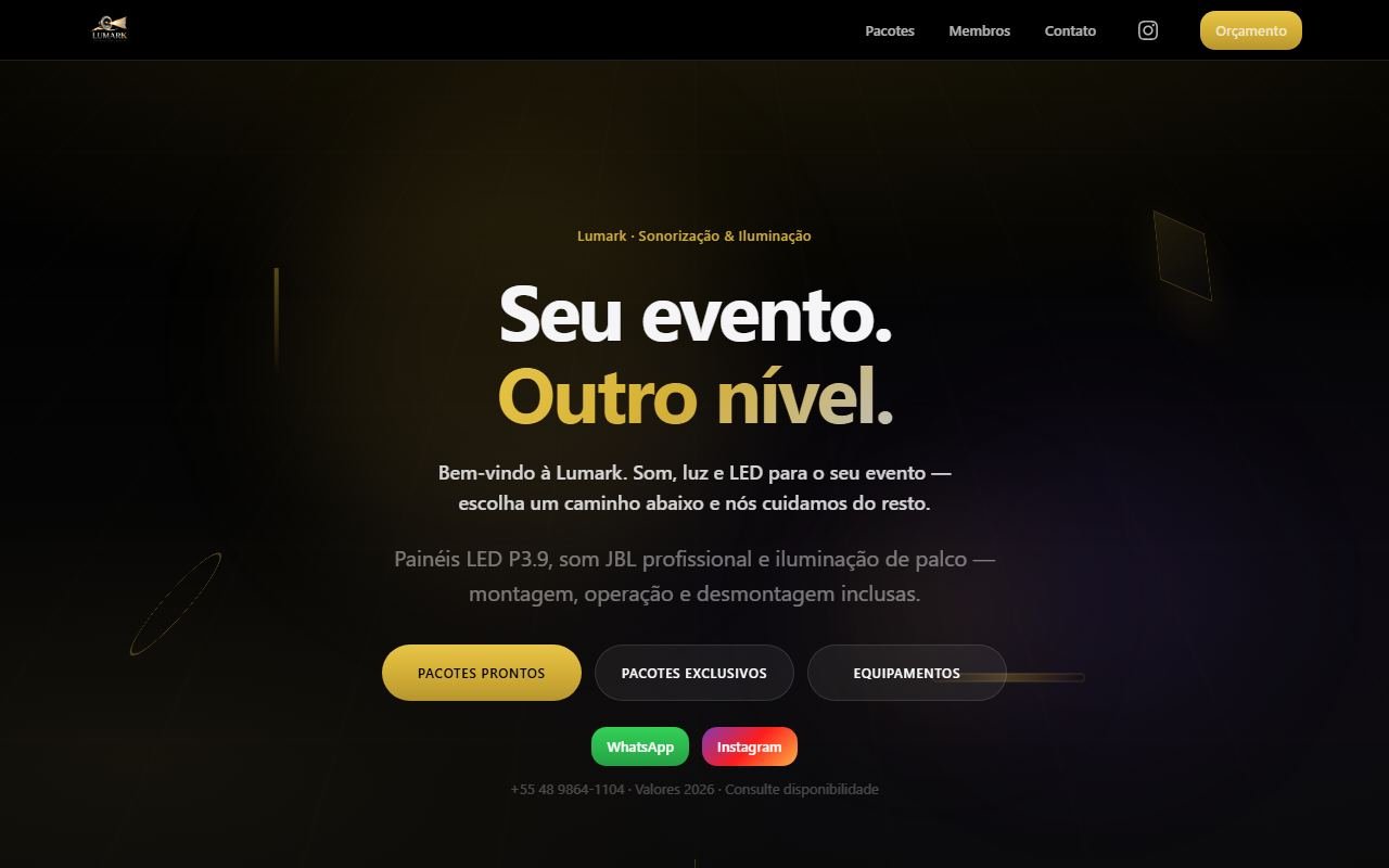 Print do site Lumark Som